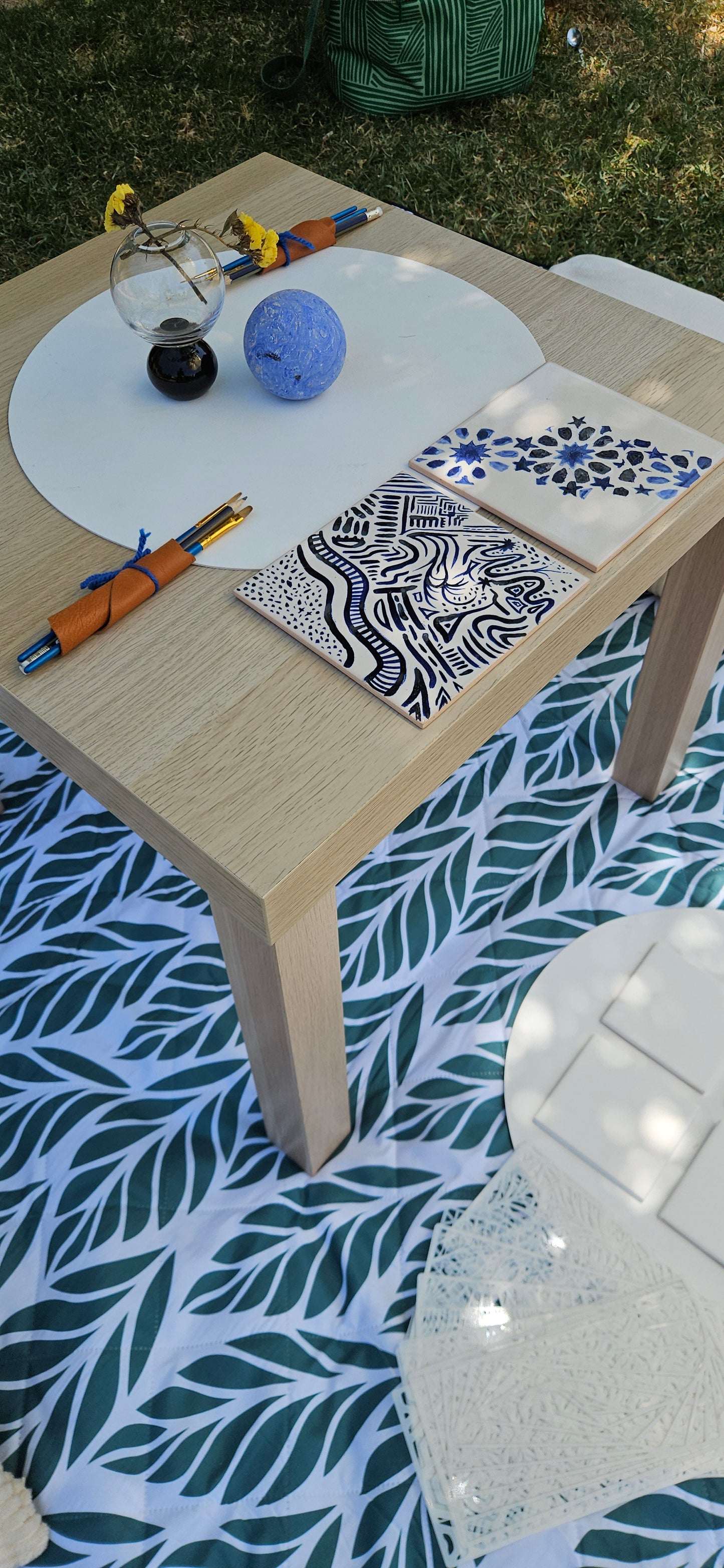 Tile Painting at the park