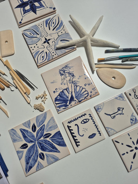 Tile Painting and craft beer